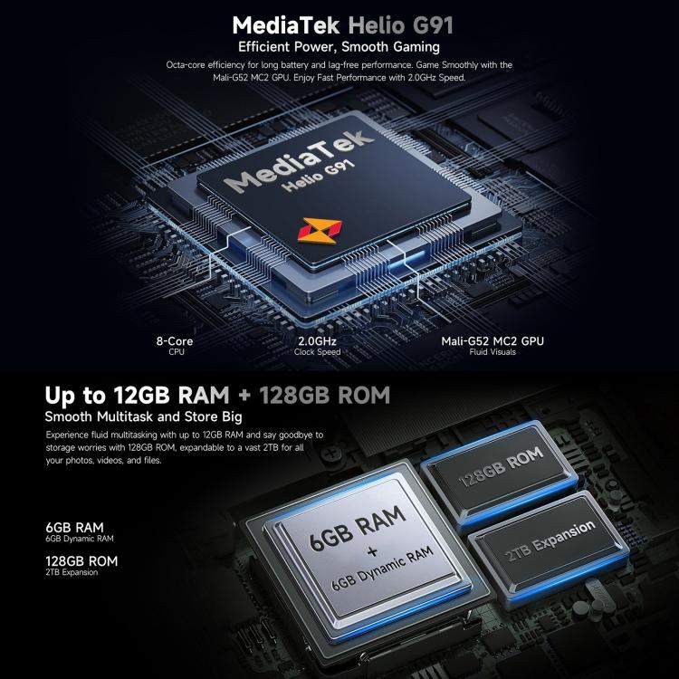 Ulefone Armor X16，6GB+128GB，夜視，IP68/IP69K三防機  6.56英寸安卓15聯發科Helio G91八核, 網絡：4G, NFC, OTG