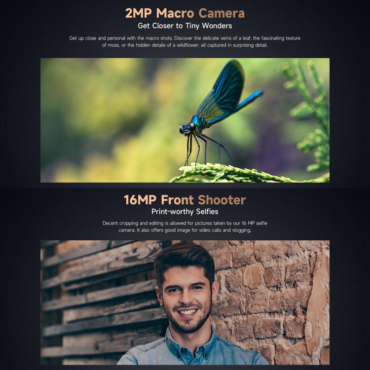 Ulefone Armor X16 Pro，8GB+256GB，夜視，IP68/IP69K三防機  6.56英寸安卓15聯發科天璣6300八核, 網絡：5G, NFC, OTG