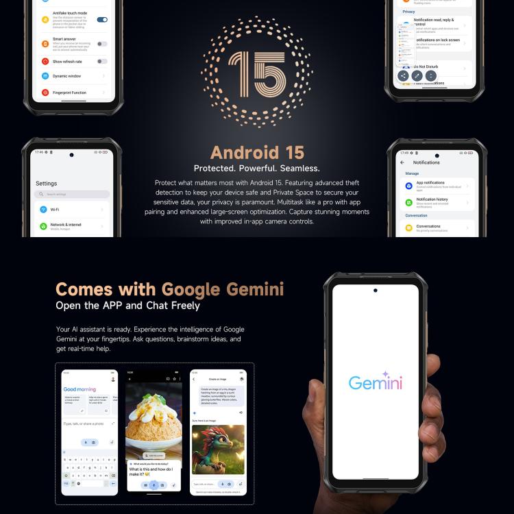 Ulefone Armor X16 Pro，8GB+256GB，夜視，IP68/IP69K三防機  6.56英寸安卓15聯發科天璣6300八核, 網絡：5G, NFC, OTG