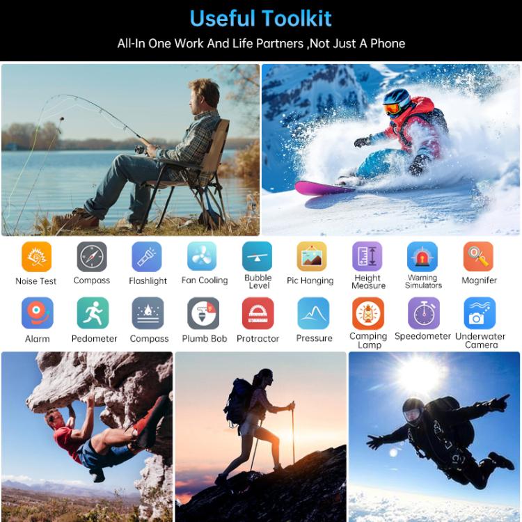 Unihertz Tank 4 Pro 投影儀三防手機，18GB+1TB，夜視版，6.73英寸安卓14.0天璣 8300 八核，網絡：5G, NFC