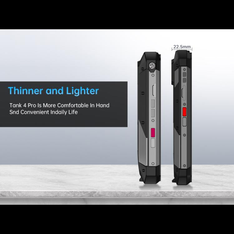 Unihertz Tank 4 Pro 投影儀三防手機，18GB+1TB，夜視版，6.73英寸安卓14.0天璣 8300 八核，網絡：5G, NFC