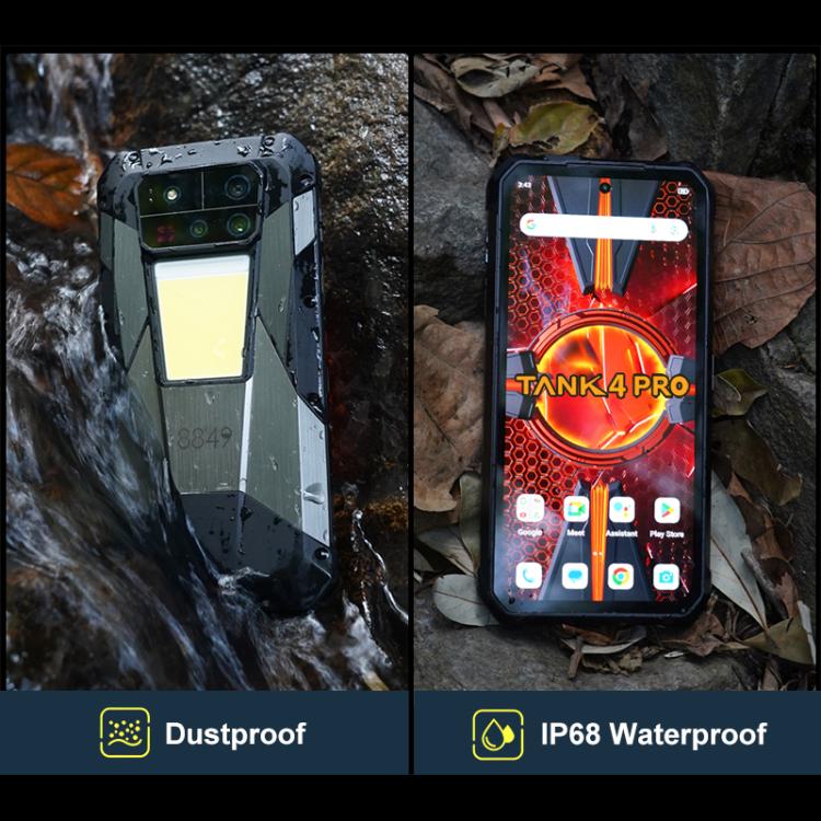 Unihertz Tank 4 Pro 投影儀三防手機，16GB+512GB，夜視版，6.73英寸安卓14.0天璣 8300 八核，網絡：5G, NFC