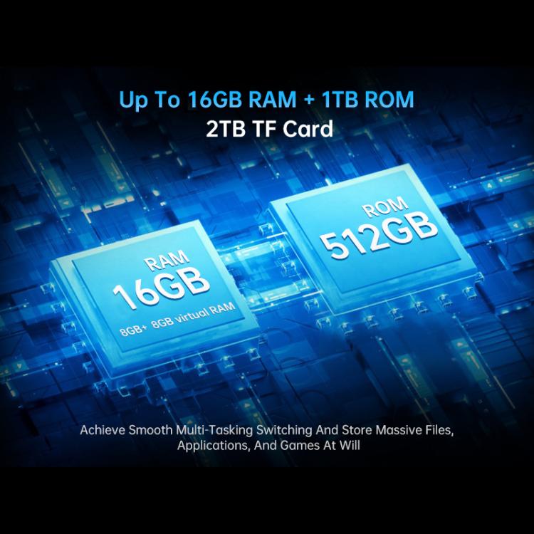 Unihertz Tank 4 Pro 投影儀三防手機，16GB+512GB，夜視版，6.73英寸安卓14.0天璣 8300 八核，網絡：5G, NFC