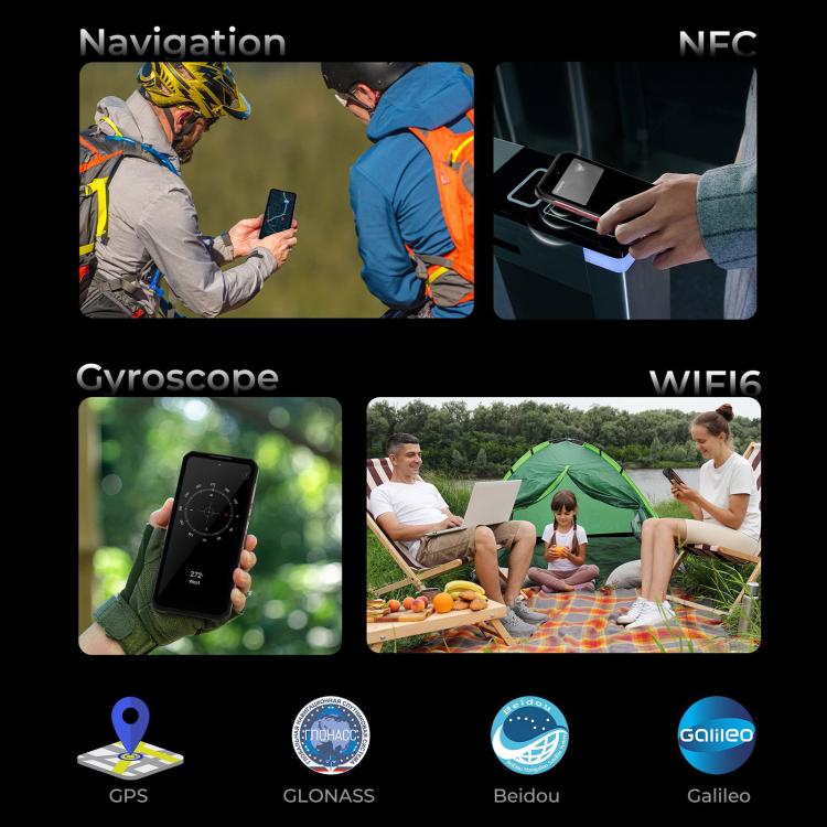 Oukitel WP56三防機，12GB+512GB，1億8百萬像素，6.8英寸安卓15聯發科天璣7050八核，NFC, OTG, 網絡：5G