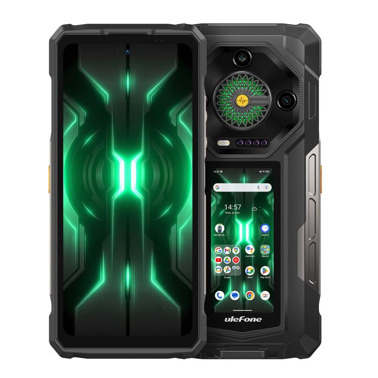 Ulefone Armor 33 Pro IP68/IP69K三防機 16GB+512GB，夜視 6.95英寸+3.4英寸雙屏,  安卓14聯發科天璣7300X八核5G網絡 OTG, NFC