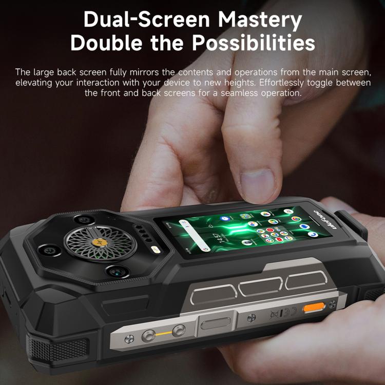 Ulefone Armor 33 Pro IP68/IP69K三防機 16GB+512GB，夜視 6.95英寸+3.4英寸雙屏,  安卓14聯發科天璣7300X八核5G網絡 OTG, NFC