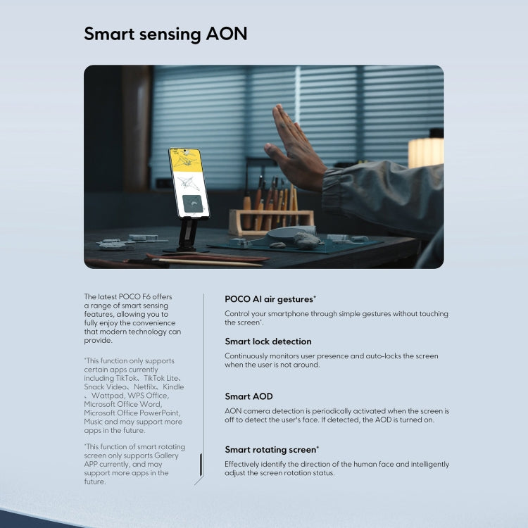 Xiaomi POCO F6 國際版，12GB+512GB，屏幕指紋，6.67英寸Xiaomi HyperOS驍龍8s Gen 3八核3.0GHz，NFC，網絡：5G  , 12GB+512GB