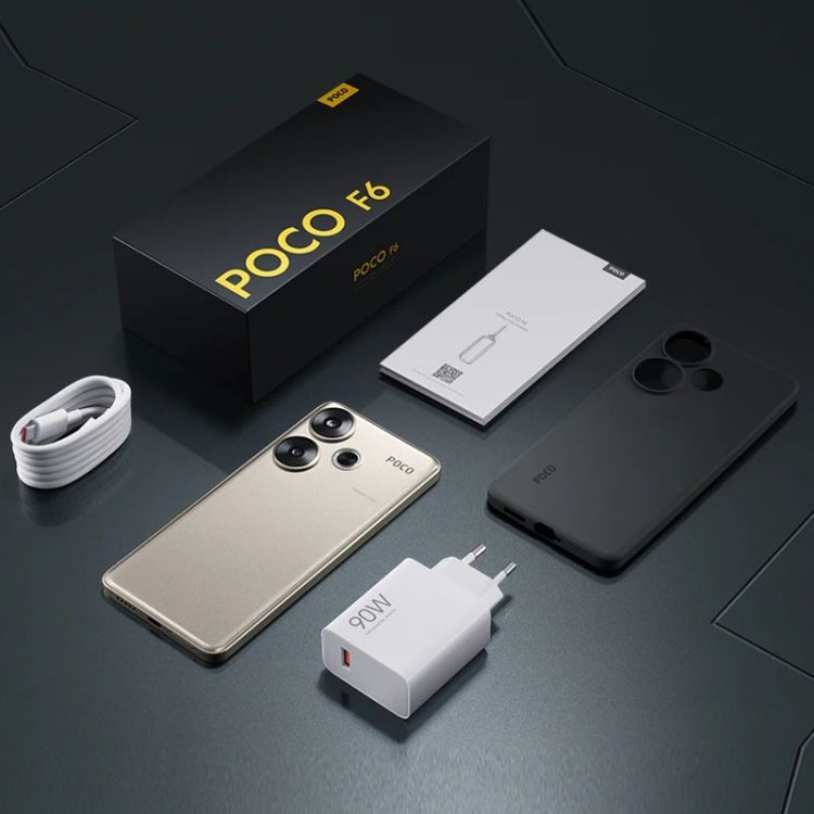 Xiaomi POCO F6 國際版，12GB+512GB，屏幕指紋，6.67英寸Xiaomi HyperOS驍龍8s Gen 3八核3.0GHz，NFC，網絡：5G  , 12GB+512GB