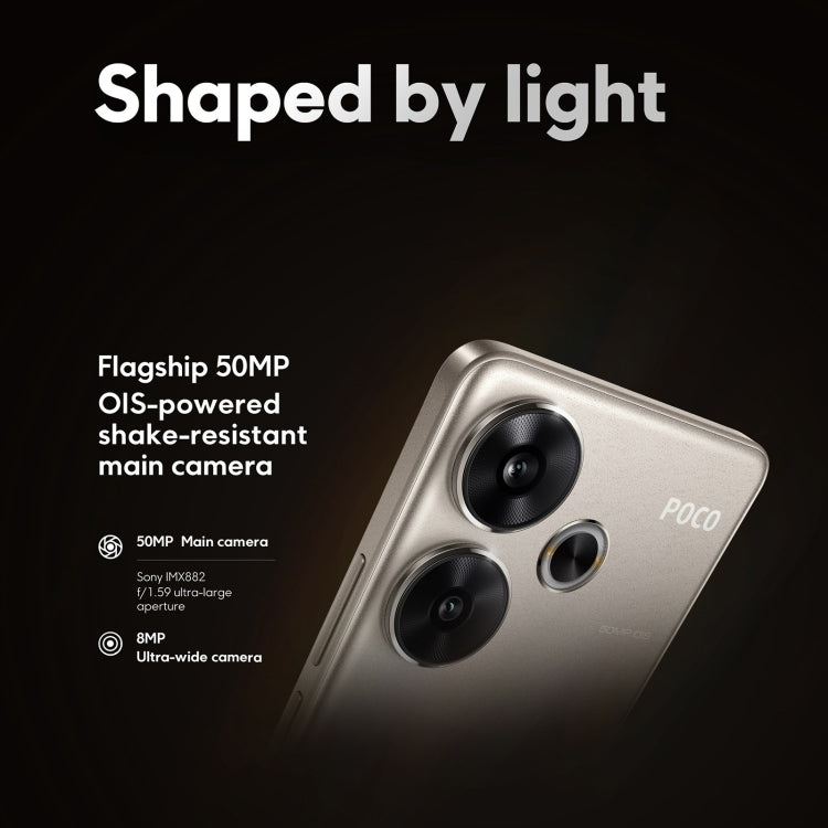 Xiaomi POCO F6 國際版，12GB+512GB，屏幕指紋，6.67英寸Xiaomi HyperOS驍龍8s Gen 3八核3.0GHz，NFC，網絡：5G  , 12GB+512GB