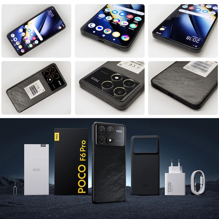 Xiaomi POCO F6 Pro 國際版，12GB+256GB，屏幕指紋，6.67英寸Xiaomi HyperOS驍龍8 Gen 2八核3.19GHz，NFC，網絡：5G