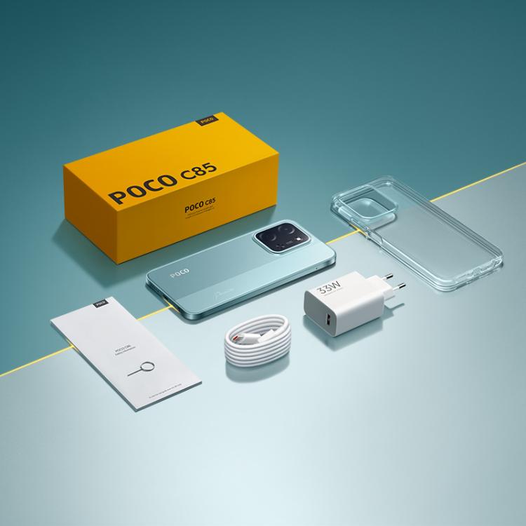 Xiaomi POCO C85國際版，8GB+256GB，側鍵指紋，6.9英寸Xiaomi HyperOS 2聯發科 Helio G81-Ultra八核，NFC，網絡：4G