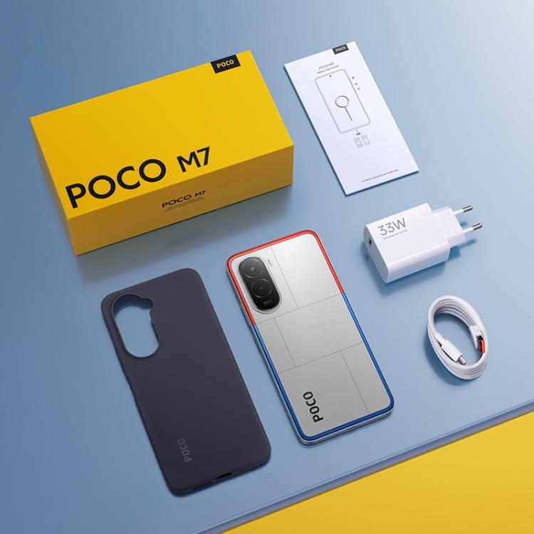 Xiaomi POCO M7國際版，6GB+128GB，側鍵指紋，6.9英寸Xiaomi HyperOS 2驍龍 685 4G八核，NFC，網絡：4G