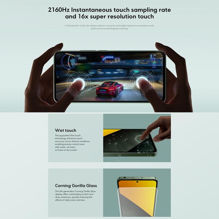 Xiaomi POCO M7 Pro 5G 國際版，8GB+256GB，屏幕指紋，6.67英寸Xiaomi HyperOS 2 天璣7025-Ultra八核，NFC，網絡：5G