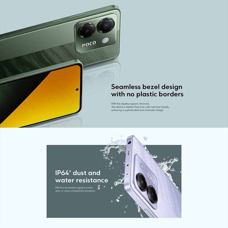 Xiaomi POCO M7 Pro 5G 國際版，12GB+512GB，屏幕指紋，6.67英寸Xiaomi HyperOS 2 天璣7025-Ultra八核，NFC，網絡：5G