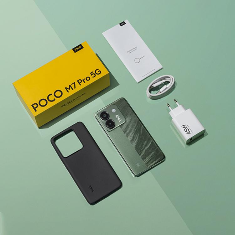 Xiaomi POCO M7 Pro 5G 國際版，12GB+512GB，屏幕指紋，6.67英寸Xiaomi HyperOS 2 天璣7025-Ultra八核，NFC，網絡：5G