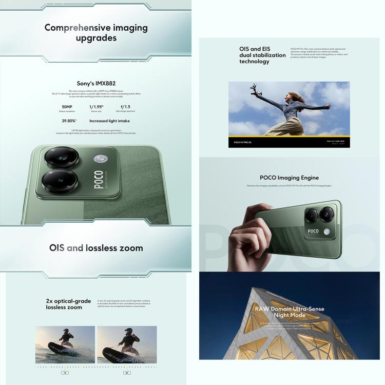 Xiaomi POCO M7 Pro 5G 國際版，12GB+512GB，屏幕指紋，6.67英寸Xiaomi HyperOS 2 天璣7025-Ultra八核，NFC，網絡：5G