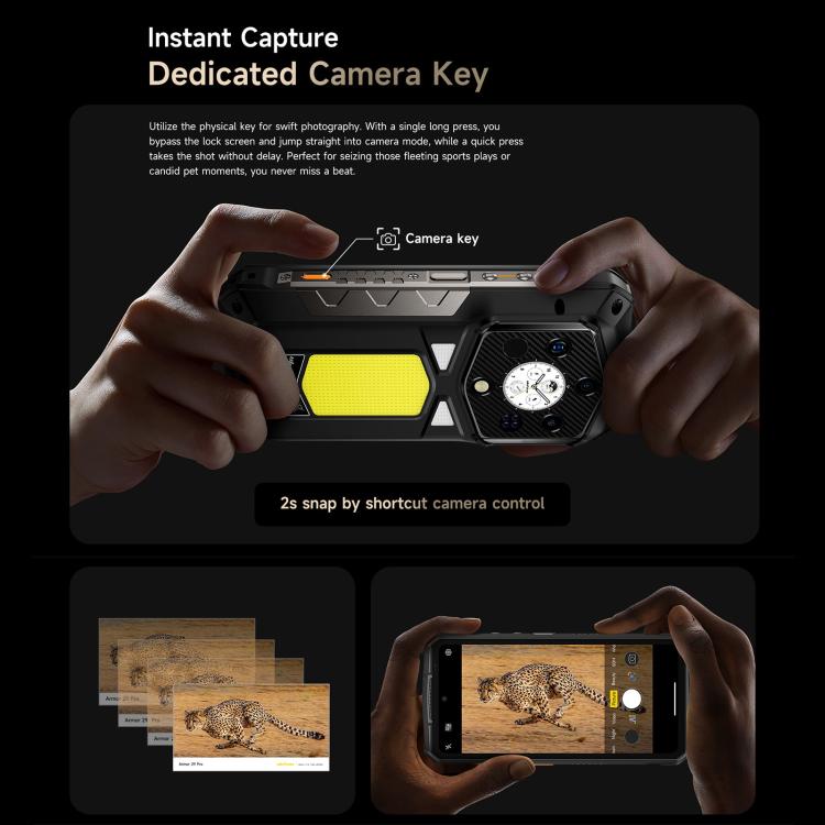 Ulefone Armor 29 Pro 熱成像三防機  16GB+512GB,  夜視，6.67英寸 + 1.04 英寸安卓15天璣7400八核, 網絡：5G, NFC  , Armor 29 Pro Thermal Version