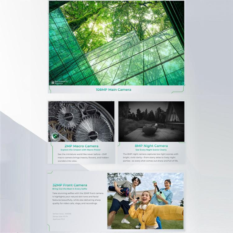 Oukitel WP62，16GB+512GB，IP68/IP69K三防機, 一億像素 6.6英寸安卓15聯發科天璣7025八核，NFC, OTG, 網絡：5G