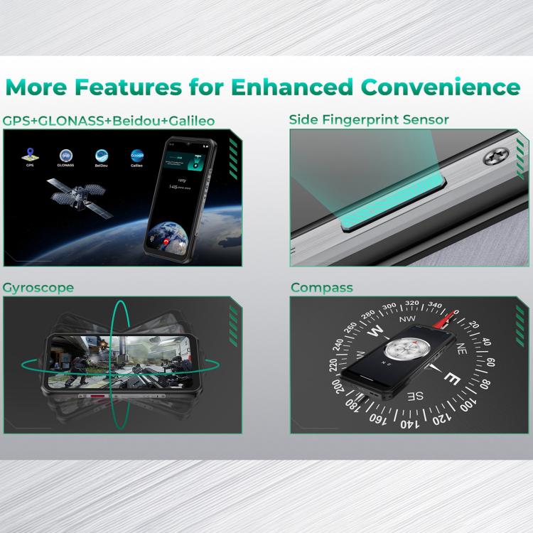 Oukitel WP62，8GB+256GB，IP68/IP69K三防機, 一億像素 6.6英寸安卓15聯發科天璣7025八核，NFC, OTG, 網絡：5G