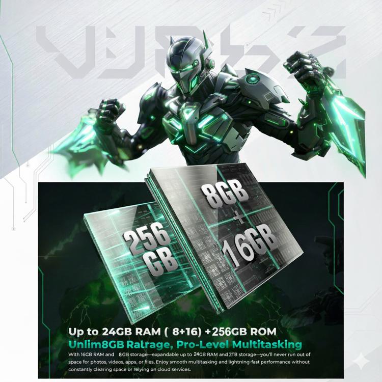 Oukitel WP62，8GB+256GB，IP68/IP69K三防機, 一億像素 6.6英寸安卓15聯發科天璣7025八核，NFC, OTG, 網絡：5G