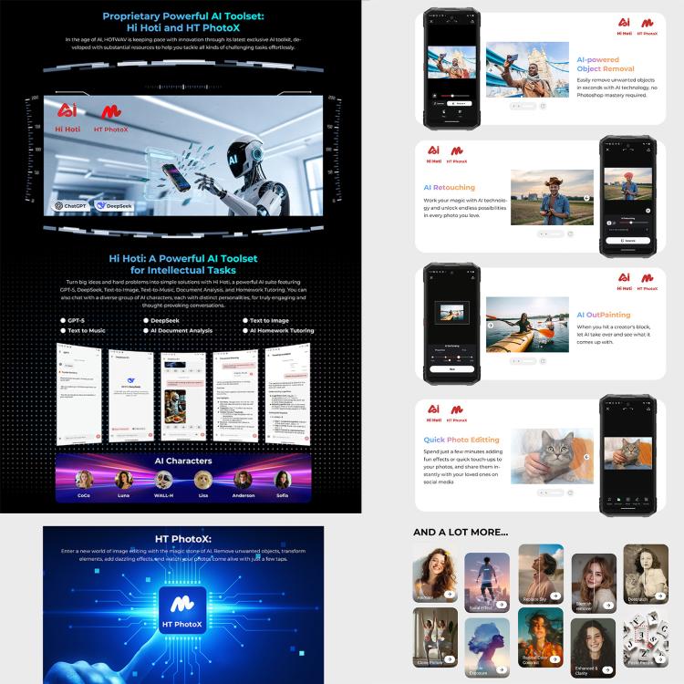 HOTWAV Hyper 8 Ultra 對講 三防機，12GB+512GB，6.8英寸安卓15 MT8791天璣7050八核, 網絡：5G, OTG, NFC  , Hyper 8 Ultra