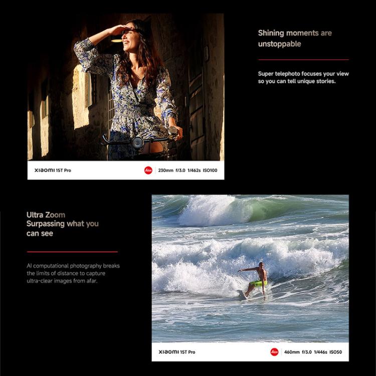 小米Xiaomi 15T Pro國際版，12GB+512GB，屏幕指紋, 6.83英寸Xiaomi HyperOS 2聯發科天璣9400+八核, NFC, 5G網絡