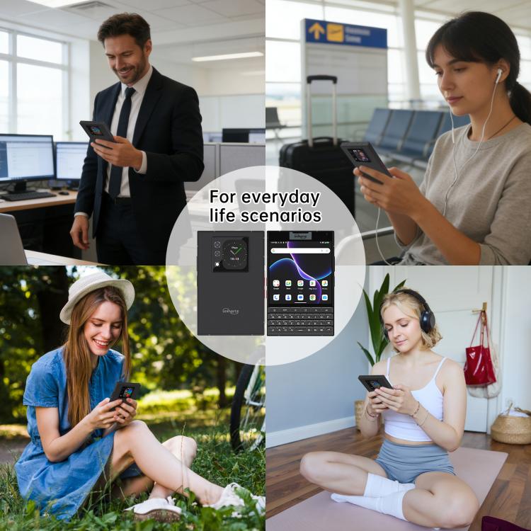 Unihertz Titan 2 全鍵盤實體按鍵手機，12GB+512GB，指紋識別，4.5英寸+2.0英寸安卓15天璣7300 5G八核，網絡：5G，NFC, OTG