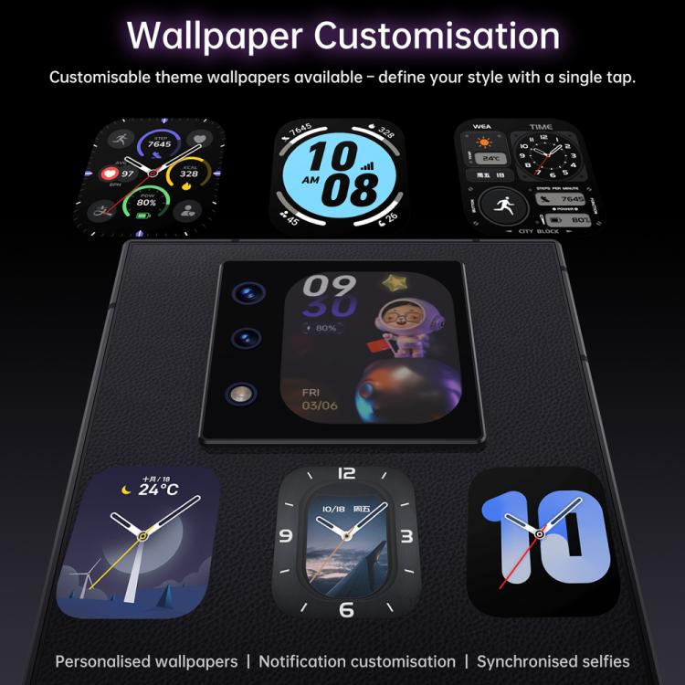 Unihertz Titan 2 全鍵盤實體按鍵手機，12GB+512GB，指紋識別，4.5英寸+2.0英寸安卓15天璣7300 5G八核，網絡：5G，NFC, OTG