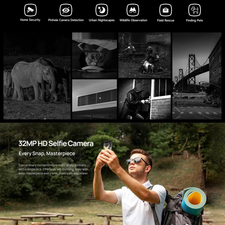 Ulefone Armor 34+，16GB+512GB，夜視，IP68/IP69K三防機  6.95英寸安卓15聯發科天璣7400X八核, 網絡：5G, NFC, OTG  , Armor 34+