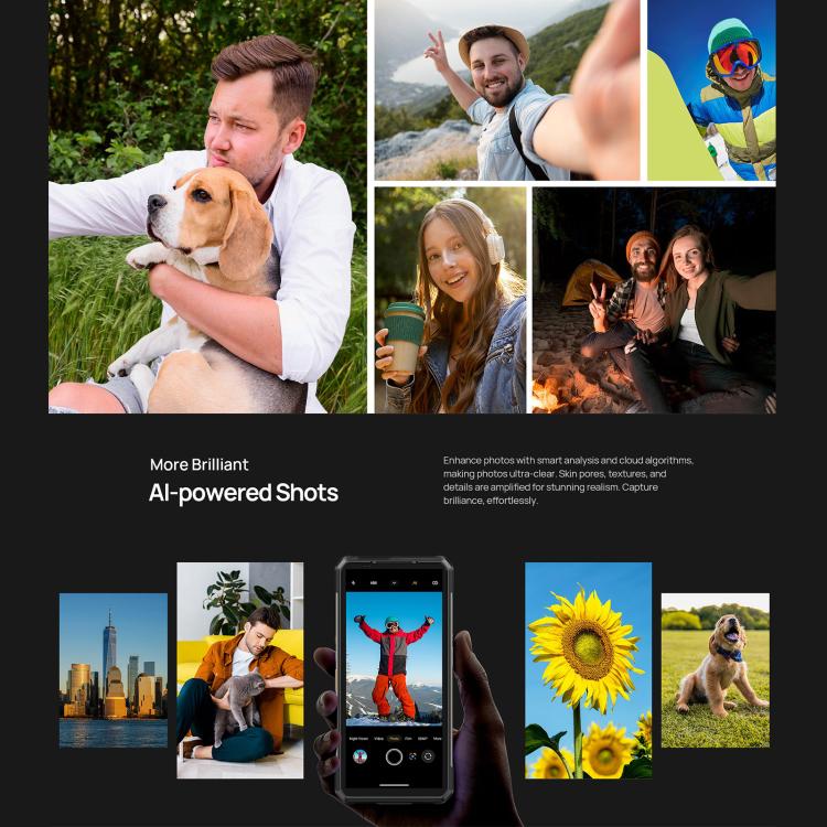 Ulefone Armor 34+，16GB+512GB，夜視，IP68/IP69K三防機  6.95英寸安卓15聯發科天璣7400X八核, 網絡：5G, NFC, OTG  , Armor 34+