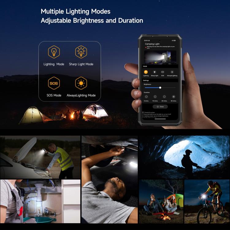 Ulefone Armor 34 Pro+ 投影儀，16GB+512GB，夜視，IP68/IP69K三防機  6.95英寸安卓15聯發科天璣7400X八核, 網絡：5G, NFC, OTG  , Armor 34 Pro+