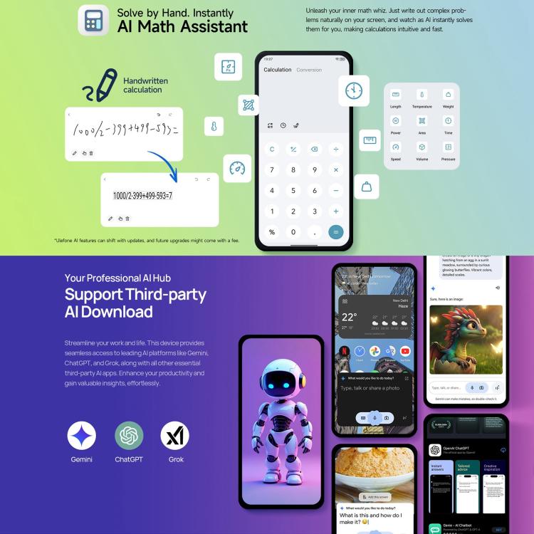 Ulefone Armor 34 Pro+ 投影儀，16GB+512GB，夜視，IP68/IP69K三防機  6.95英寸安卓15聯發科天璣7400X八核, 網絡：5G, NFC, OTG  , Armor 34 Pro+