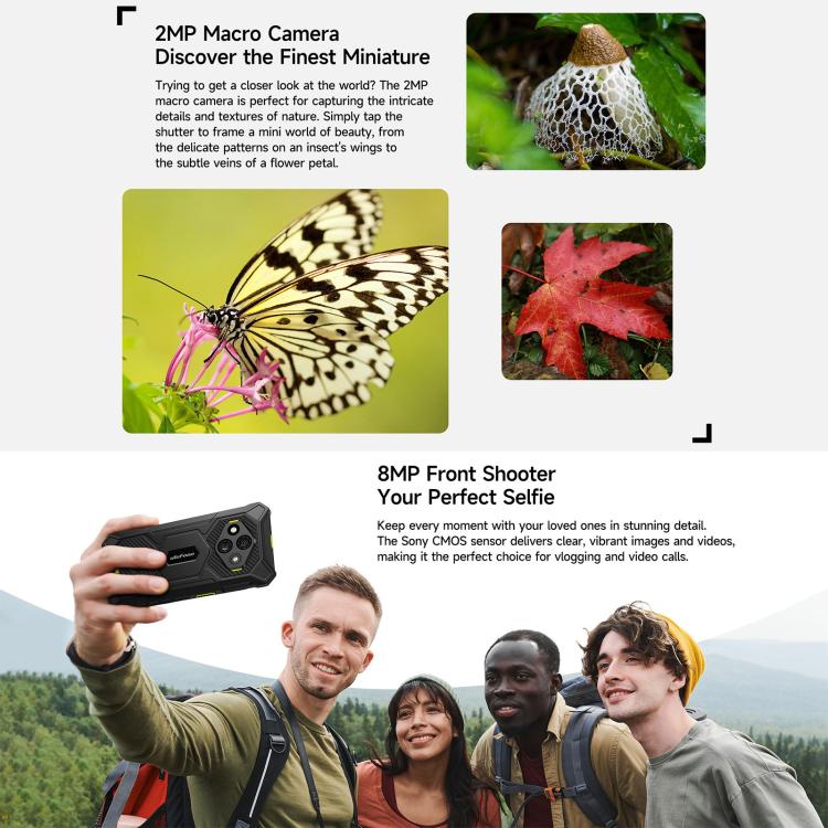 Ulefone RugKing 3 Pro，IP68/IP69K三防機  8GB+128GB，6.56英寸安卓15 Unisoc T7250八核, 網絡：4G, NFC, OTG  , RugKing 3 Pro