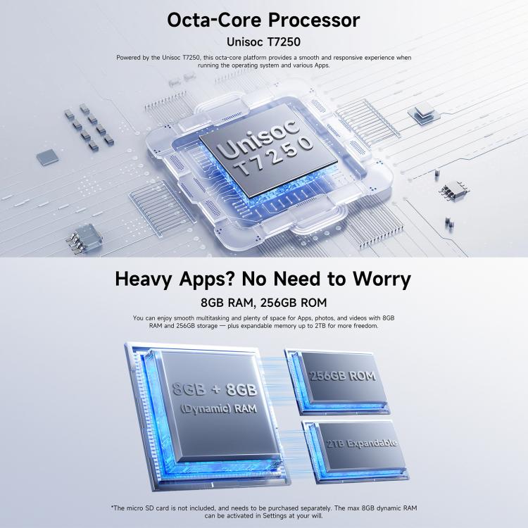 Ulefone RugKing 4 Pro，IP68/IP69K三防機，8GB+256GB，6.56英寸安卓15 Unisoc T7250八核, 網絡：4G, NFC, OTG  , RugKing 4 Pro