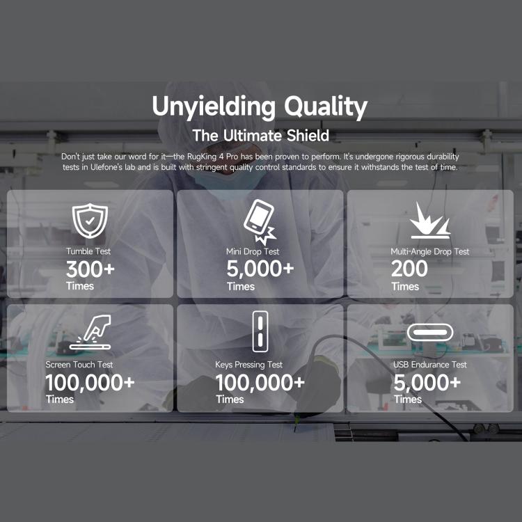 Ulefone RugKing 4 Pro，IP68/IP69K三防機，8GB+256GB，6.56英寸安卓15 Unisoc T7250八核, 網絡：4G, NFC, OTG  , RugKing 4 Pro