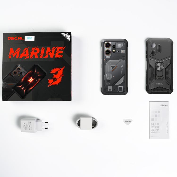 Blackview Oscal Marine 3， 8GB+128GB，6.56英寸安卓15 Unisoc UMS9230E T615八核, 網絡：4G, OTG, NFC  , 8GB+128GB
