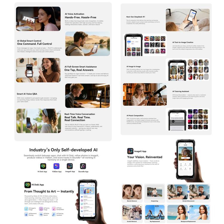 Blackview Oscal Pilot 5 5G三防機，8GB+256GB，6.67英寸安卓16 UMS9620 T8100八核, 網絡：5G, OTG, NFC