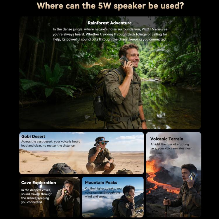 Blackview Oscal Pilot 5 5G三防機，8GB+256GB，6.67英寸安卓16 UMS9620 T8100八核, 網絡：5G, OTG, NFC