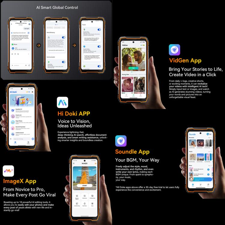 Blackview Oscal TANK 1，16GB+512GB，6.78英寸安卓15 聯發科天璣 7050八核, 網絡：5G OTG, NFC  , 16GB+512GB