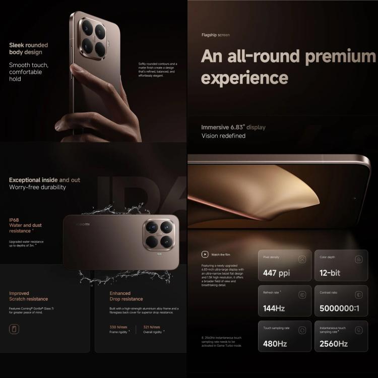 小米Xiaomi 15T Pro國際版，12GB+512GB，屏幕指紋, 6.83英寸Xiaomi HyperOS 2聯發科天璣9400+八核, NFC, 5G網絡