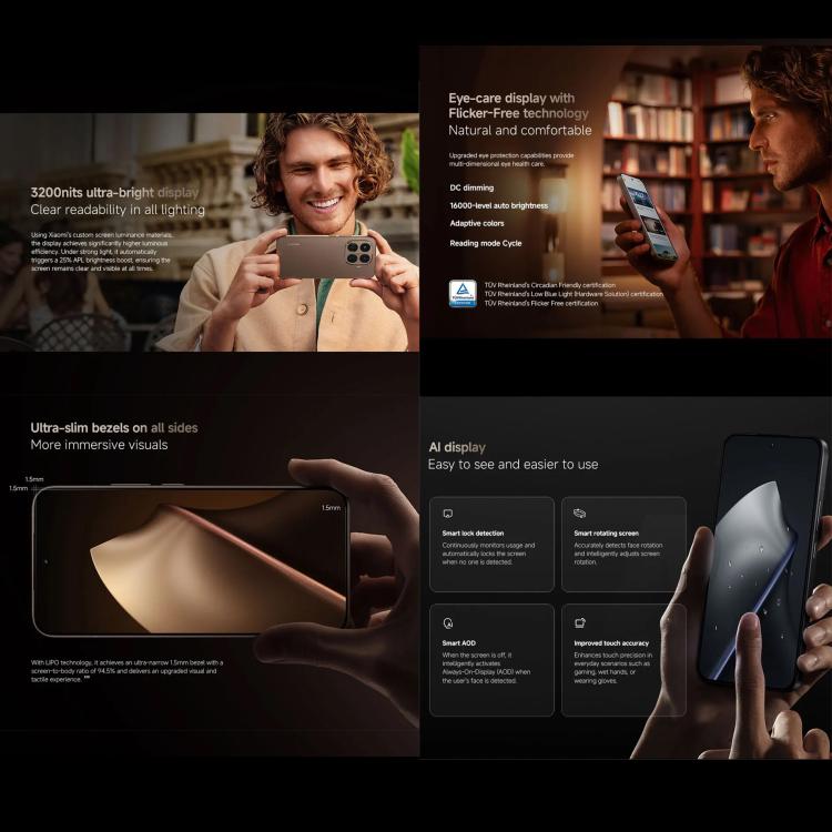 小米Xiaomi 15T Pro國際版，12GB+512GB，屏幕指紋, 6.83英寸Xiaomi HyperOS 2聯發科天璣9400+八核, NFC, 5G網絡