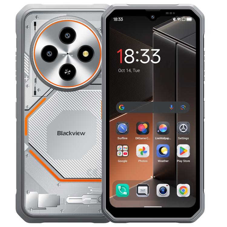 Blackview FORT 2 DK108，8GB+128GB，6.56英寸安卓15聯發科 MT6769V/CB Helio G81八核, 網絡：4G, OTG, NFC  , 8GB+128GB