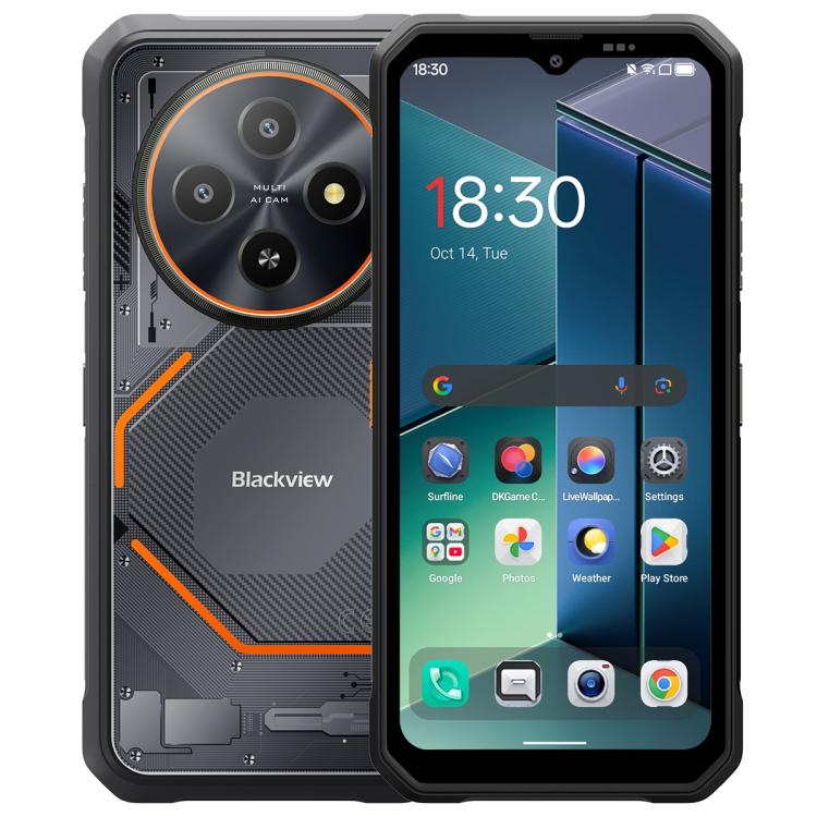 Blackview FORT 2 DK108，8GB+256GB，6.56英寸安卓15聯發科 MT6769V/CB Helio G81八核, 網絡：4G, OTG, NFC  , 8GB+256GB