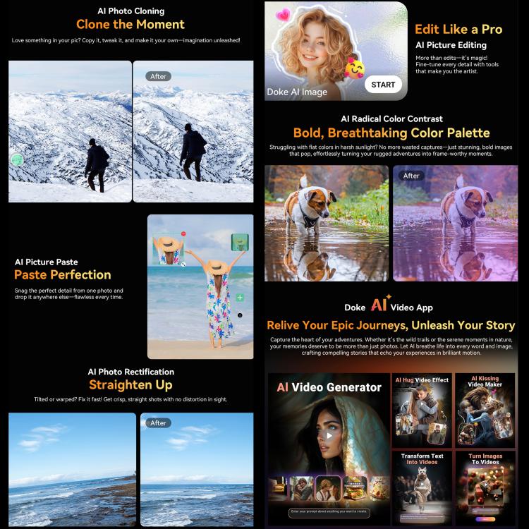 Blackview BL7000 IP68/IP69K三防機,  8GB+512GB，6.78英寸安卓15 MediaTek 天璣 6300八核, 網絡：5G, NFC, OTG  , 8GB+512GB