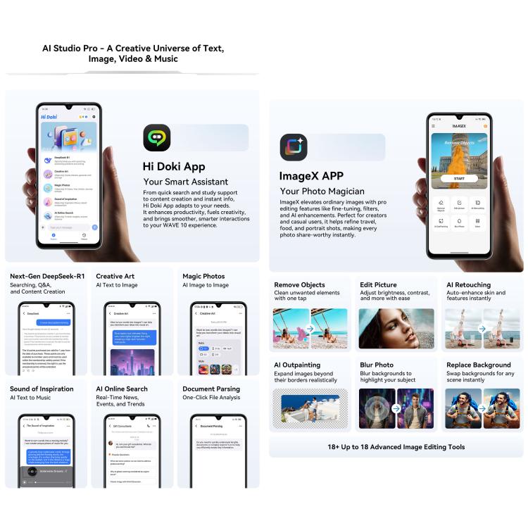 Blackview WAVE 10，8GB+256GB，6.88英寸安卓16 紫光展銳UMS9230E八核,  OTG, 4G網絡