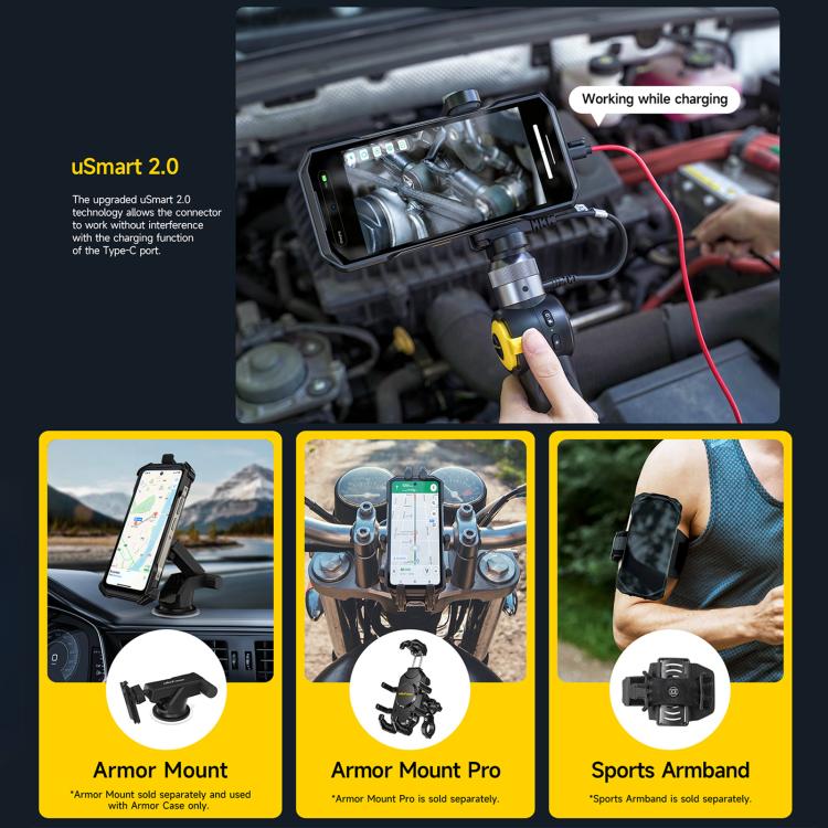 Ulefone Armor 27T+三防機, 12GB+256GB, 熱像儀夜視，6.78英寸安卓14 MediaTek Helio G99八核, 網絡：4G, NFC, OTG  , Armor 27T+