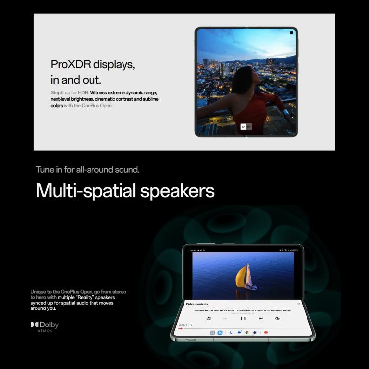 一加Open 5G 歐版, 16GB+1TB 側鍵指紋, 7.82英寸+ 6.31英寸ColorOS 13.2安卓13高通驍龍8 Gen 2八核, NFC, 5G網絡