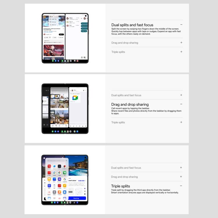 一加Open 5G 歐版, 16GB+1TB 側鍵指紋, 7.82英寸+ 6.31英寸ColorOS 13.2安卓13高通驍龍8 Gen 2八核, NFC, 5G網絡