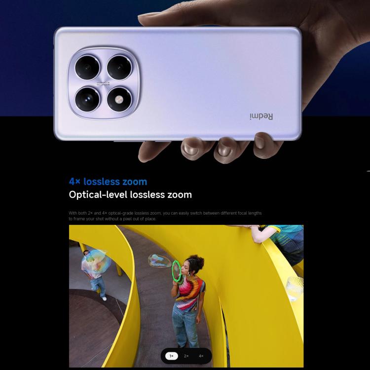 小米Redmi Note 14 Pro 4G  國際版，8GB+256GB，屏幕指紋，6.67英寸Xiaomi HyperOS Helio G100-Ultra八核, NFC, 4G網絡