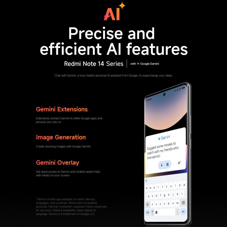 小米Redmi Note 14 Pro 4G  國際版，12GB+256GB，屏幕指紋，6.67英寸Xiaomi HyperOS Helio G100-Ultra八核, NFC, 4G網絡